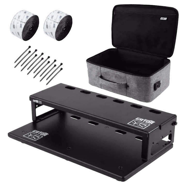 Gator Vertex Travel Lite Pedalboard with Gig Bag and Riser | 17" x 10"