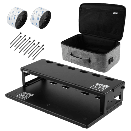 Gator Vertex Travel Lite Pedalboard with Gig Bag and Riser | 17" x 10"