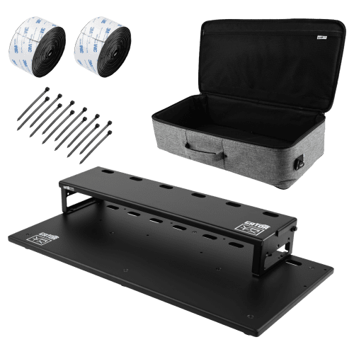 Gator Vertex Tour Compact Pedalboard with Gig Bag and Riser | 27" x 13"